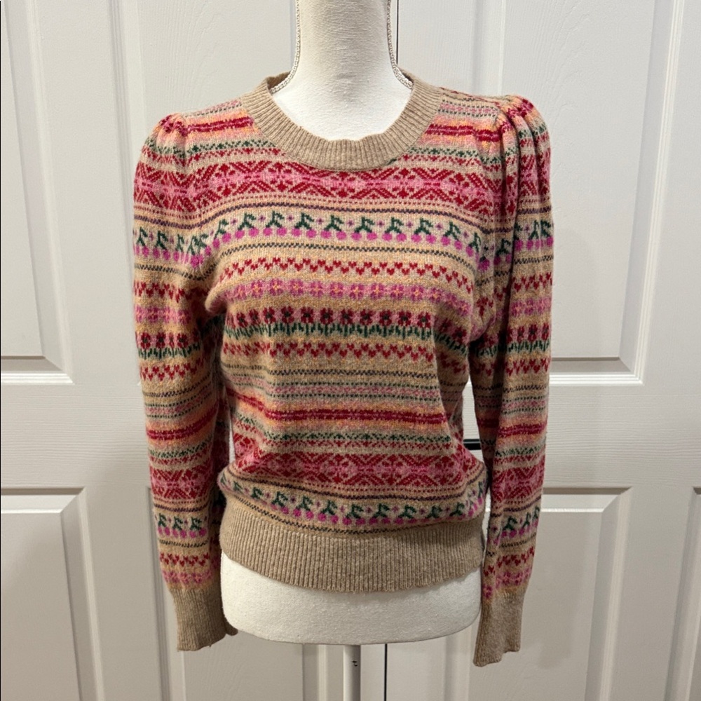 J. Crew Women's Vibrant Patterned Sweater
